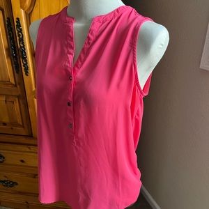Sleeveless Coral Blouse